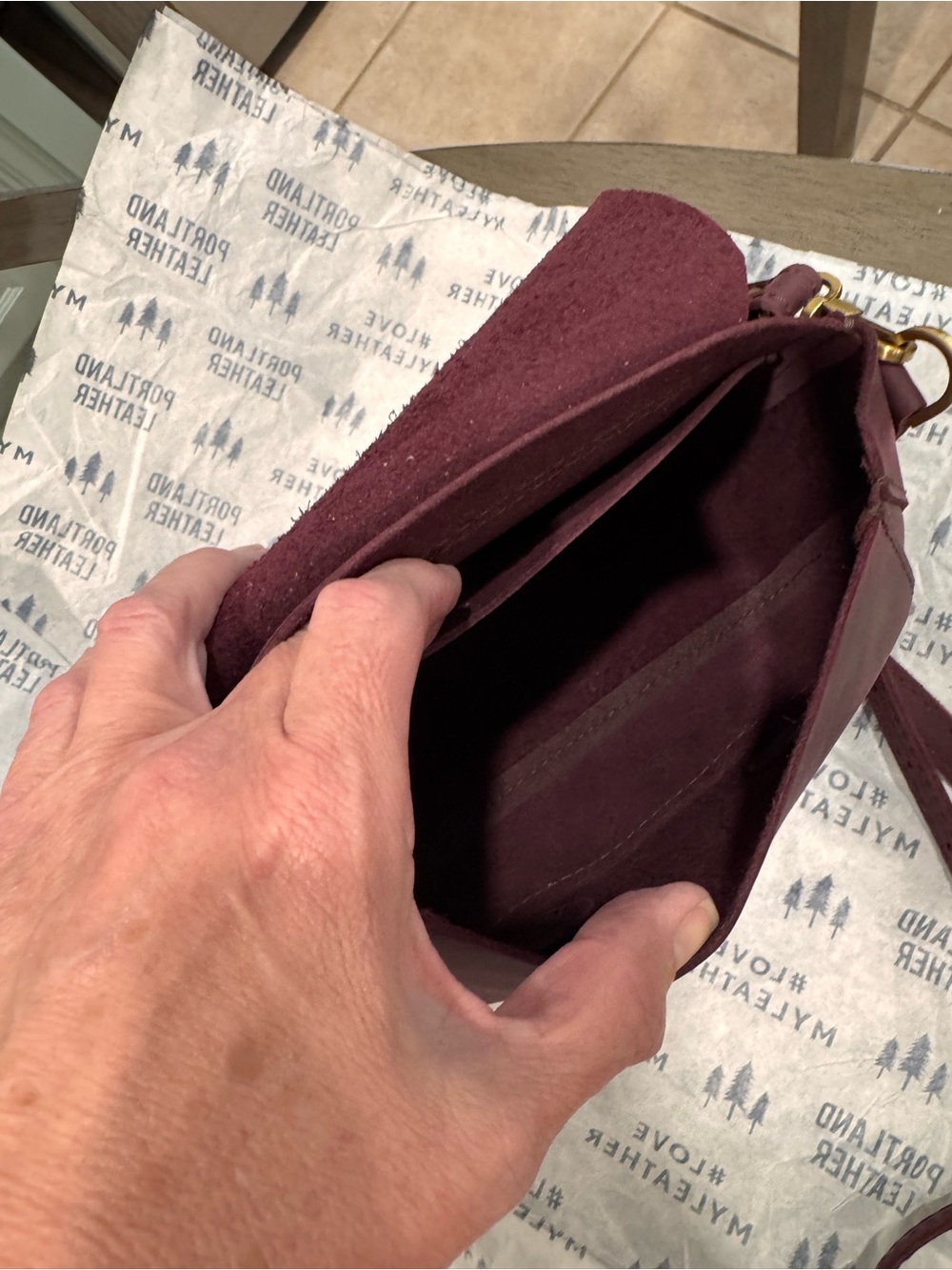 Portland Leather Larkspur Small Monaco Crossbody - Picture 5 of 8